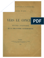 Jean Wahl - Vers Le Concret PDF