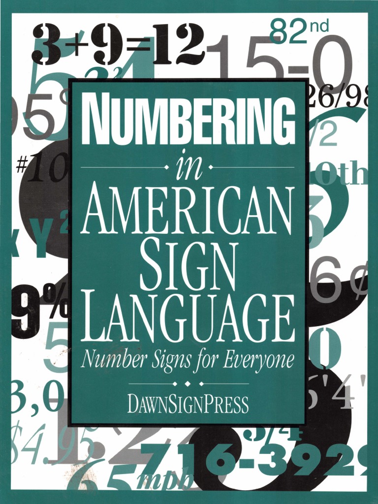 Numbering in American Sign Language | PDF | American Sign Language ...