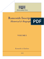 Ramesside Inscriptions Historical and Bi