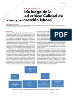 La Sobrevida Luego de La Enfermedad Crítica - Calidad de Vida y Reinserción Laboral Das Neves