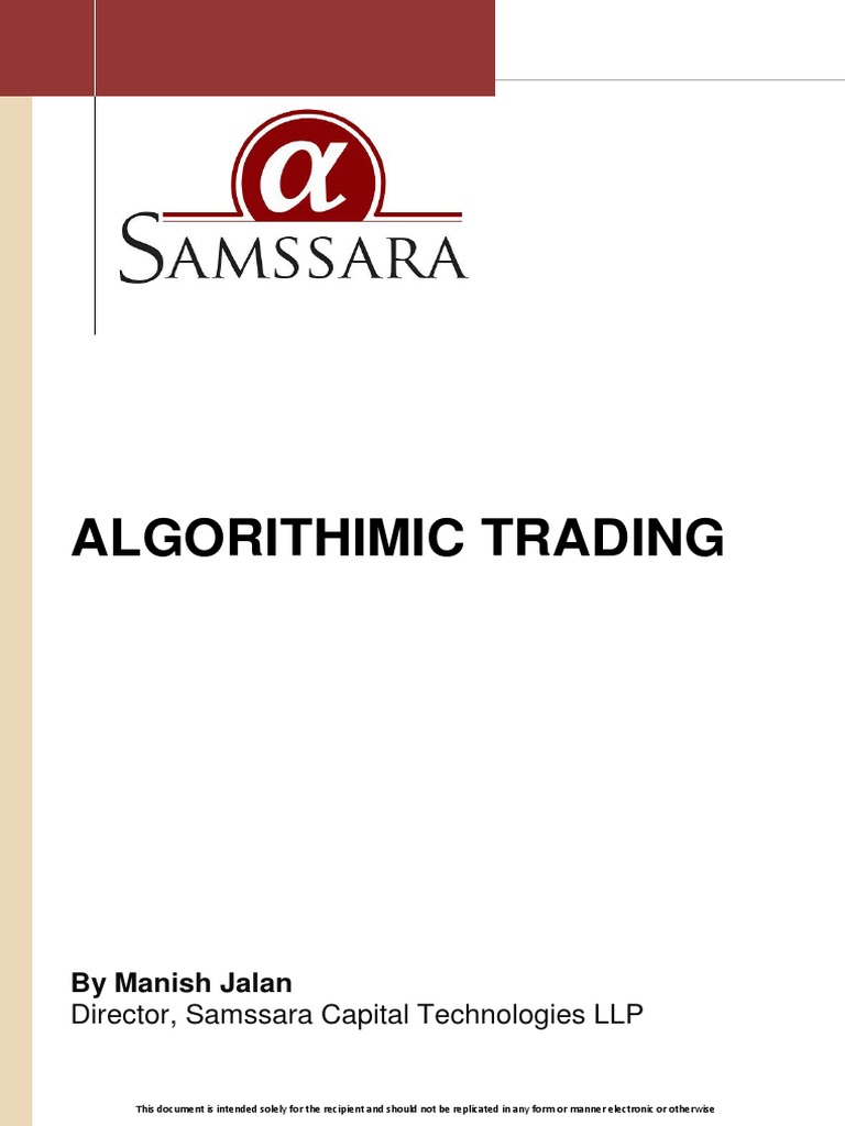 Algorithmic Trading Course Overview | PDF | Algorithmic Trading | High ...