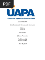 Tarea 5 de Introduccion a La Educacion