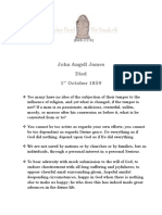 John Angell James - 1st October 1859