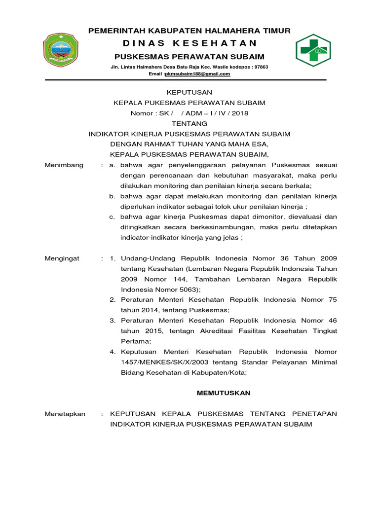 Sk Monitoring Kinerja