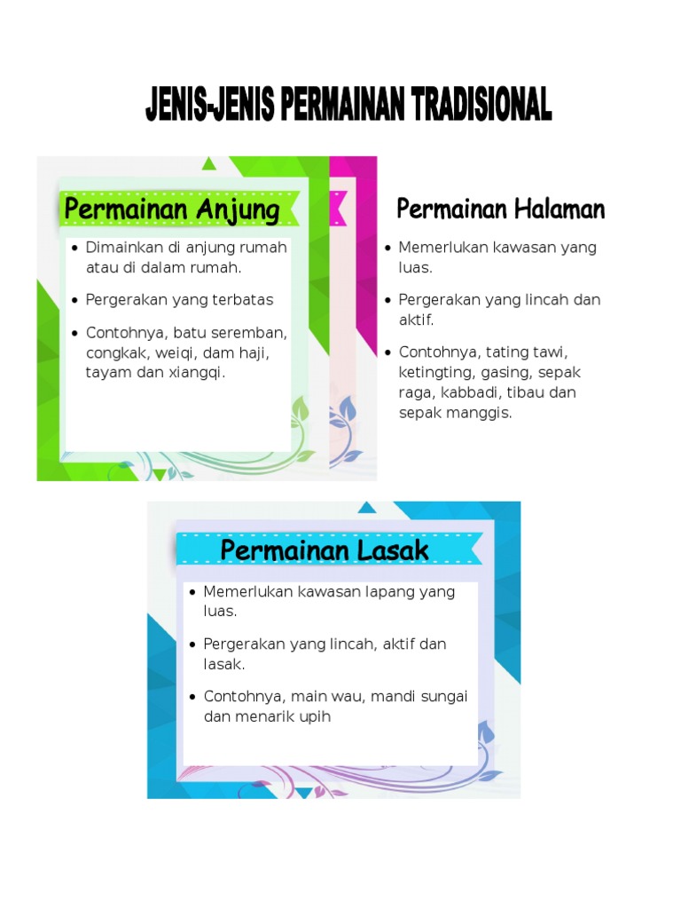 Jenis Permainan Tradisional Pdf
