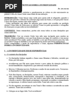 2017 - Jo. 20.19-20 Perspectivas Sobre a Incredulidade