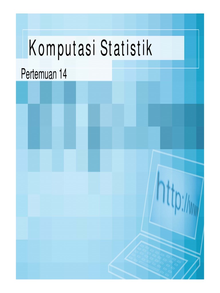 Komputasi Statistik Pertemuan 14 Pdf Resampling Statistics