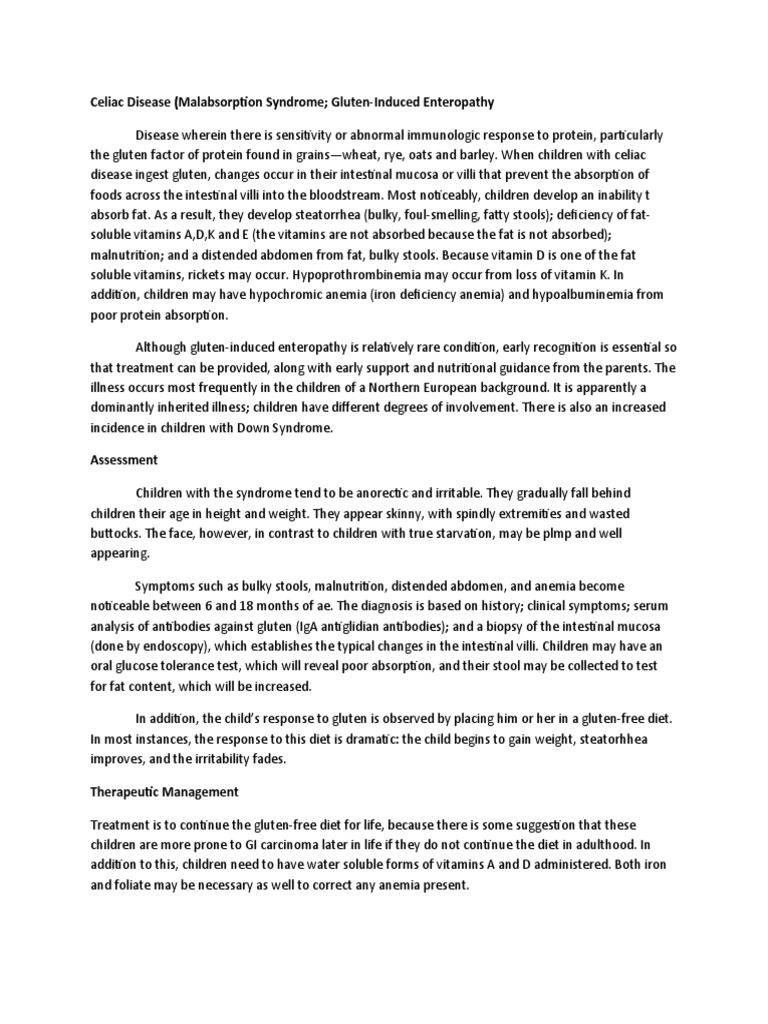 Understanding Celiac Disease in Children | PDF | Coeliac Disease | Gluten