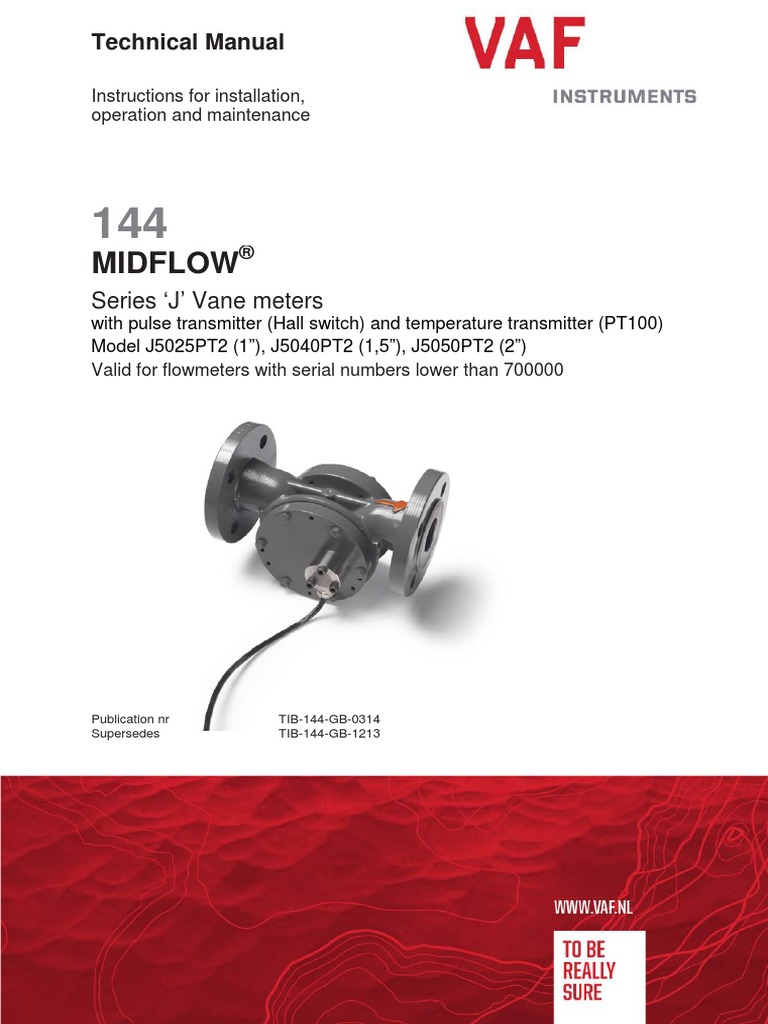 Midflow Meters j5xxxpt2 SN 700000 English Tib 144 GB 0314 | PDF | Flow ...