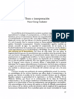 Gadamer texto e interpretación