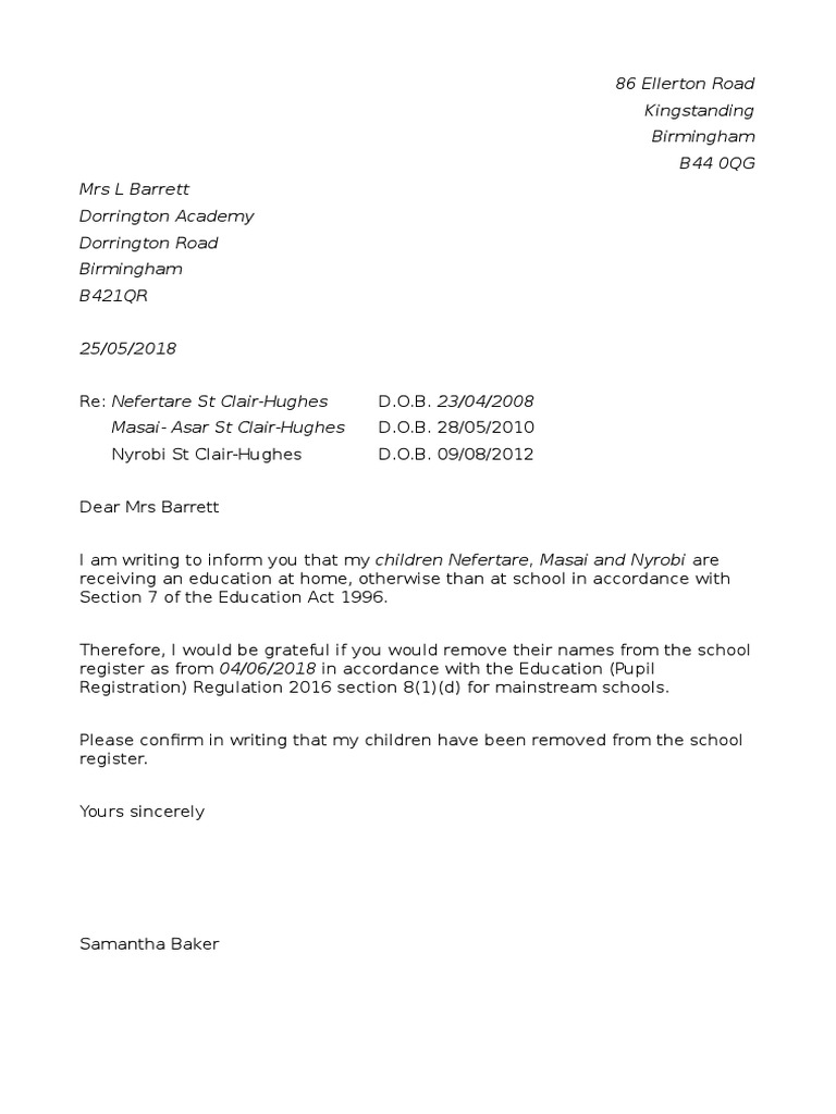 86 Ellerton Road Kingstanding Birmingham B44 0QG Mrs L Barrett