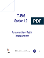 IT 4505 Section 1.0: Fundamentals of Digital Communications