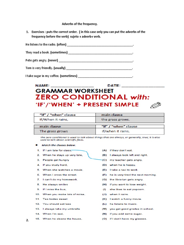 Adverbs of The Frequency | PDF | Language Arts & Discipline