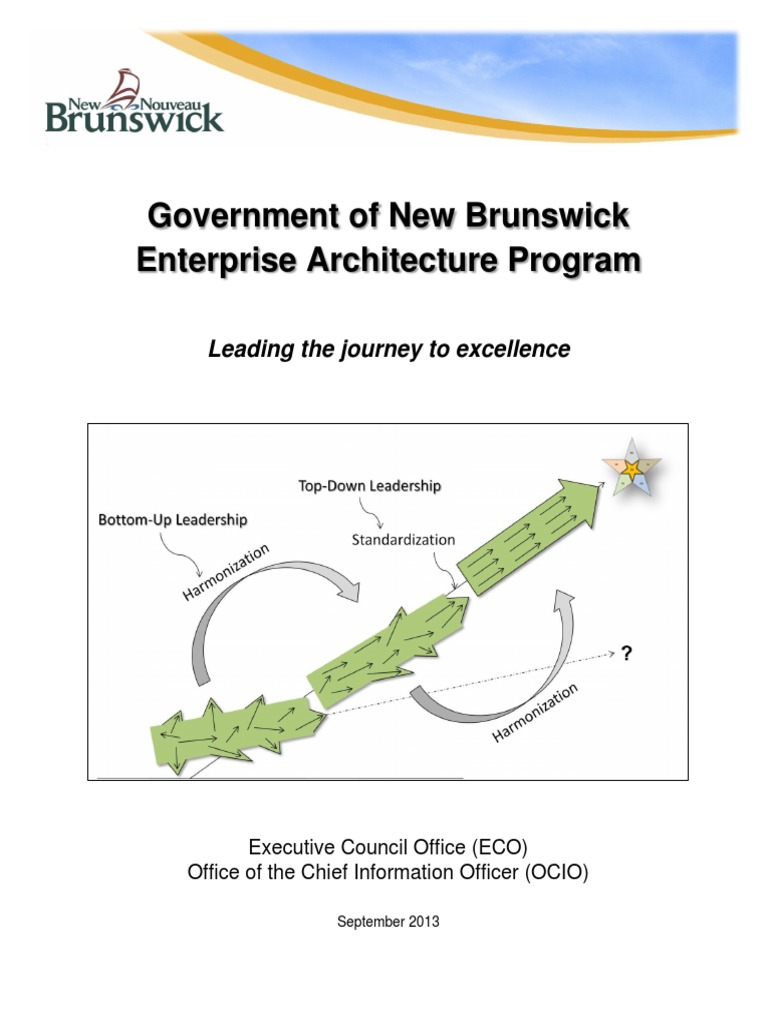 New Brunswick Enterprise Architecture Manual PDF Enterprise Architecture Business Process
