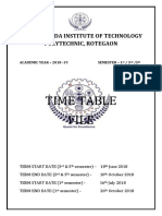 Time Table File: Marathwada Institute of Technology Polytechnic, Rotegaon