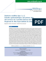Diabetes Mellitus Tipo 1 y 2. Estudio Epidemiológico Del Primer Año Del Servicio de Consulta Externa Del Hospital Regional de Alta Especialidad de Ixtapaluca