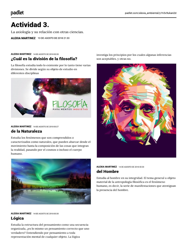 Divisiones De La Filosofía Pdf Axiología Teorías Filosóficas