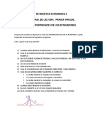 Control de Lectura Sobre Propiedades de Estimadores