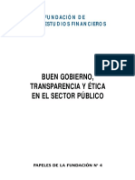 Buen Gobierno y Transparencia, Ética en El Sector Público