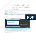 Guía Paso A Paso para Configurar El Controlador de Dominio de Windows Server 2012