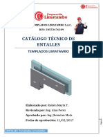 Catalogo Técnico de Entalles - Templados Limatambo