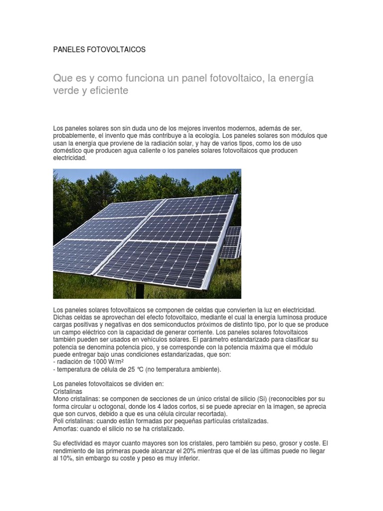 Correspondiente a Niños cuello Celdas Fotovoltaicas | PDF | Célula solar | Biogás