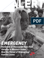 Summer 2004 ALERT: Hundreds of Thousands Have Fled Violence in Western Sudan, Now The Threat of Widespread Famine Looms