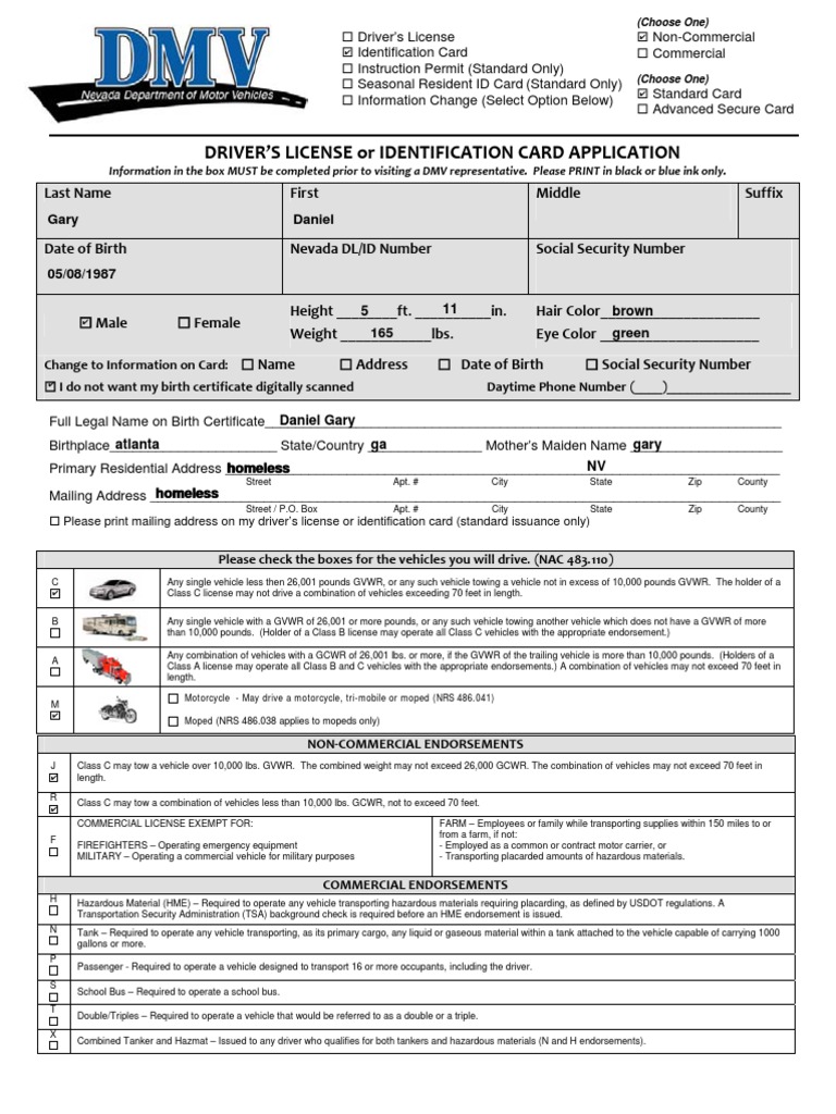 DMV 002 | PDF | Identity Document | Driver's License