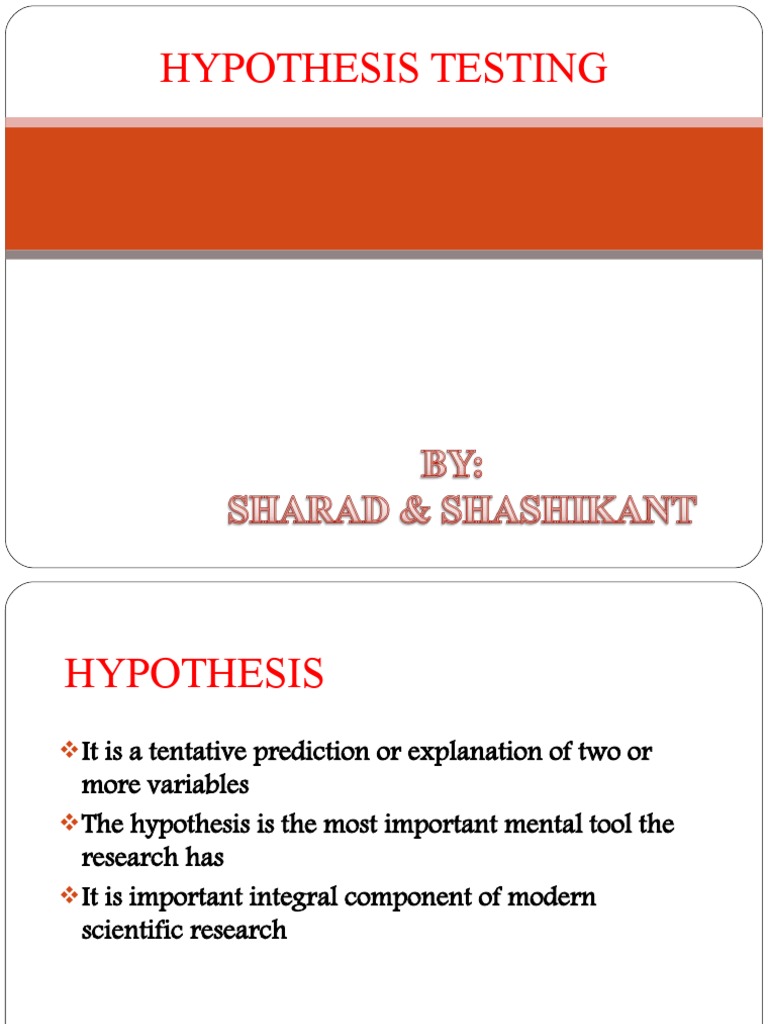 Hypothesis testing examples and solutions ppt picture