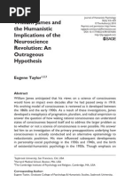 Download William James and the Humanistic Implications of the Neuroscience Revolution An Outrageous Hypothesis by Markoff Chaney SN38621179 doc pdf