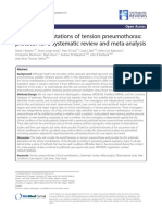 Clinical Manifestations of Tension Pneumothorax: Protocol For A Systematic Review and Meta-Analysis