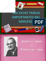 Las Ocho Tareas Importantes Del Adolescente