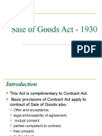 Sale of Goods Act - 1930