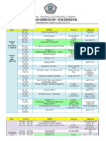 TRAINING SCHEDULE