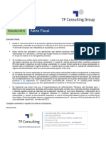 ALERTA FISCAL - Normas Especiales de Valoración Entre Partes Relacionadas