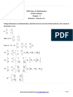 CBSE Class-12 Mathematics NCERT Solution Chapter - 3 Matrices - Exercise 3.4
