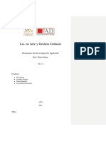 tp investigación "modelos de financiamientos en el teatro independiente de Córdoba"