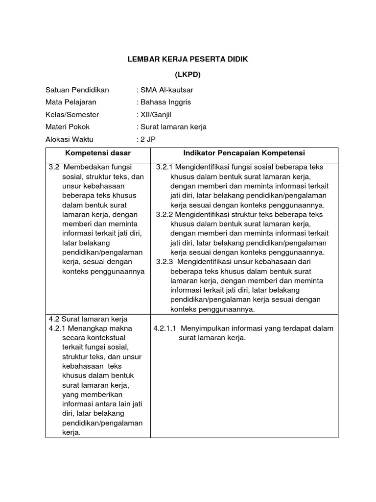 Modul bahasa inggris application letter image
