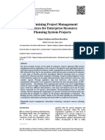 Project Management Practices for ERP Projects