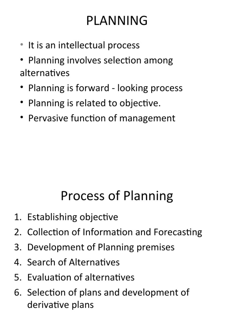 Managerial Planning | PDF | Strategic Planning | Forecasting