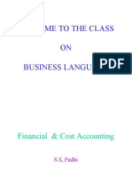 Welcome To The Class ON Business Language