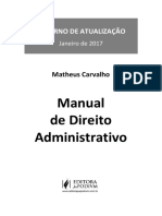 Manual de DIREITO ADMINISTRATIVO - Matheus Carvalho - 2017 Atualização.pdf