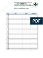 Form Daftar Lansia Resiko Tinggi