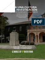 Hacia Una Cultura de La Investigación. G. MODERNO