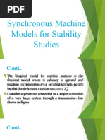 Synchronous Machine Models For Stability Studies