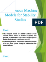 Synchronous Machine Models For Stability Studies