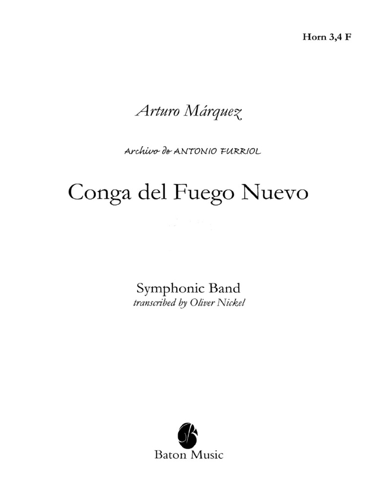 Conga Del Fuego Nuevo (Tpa 34) PDF