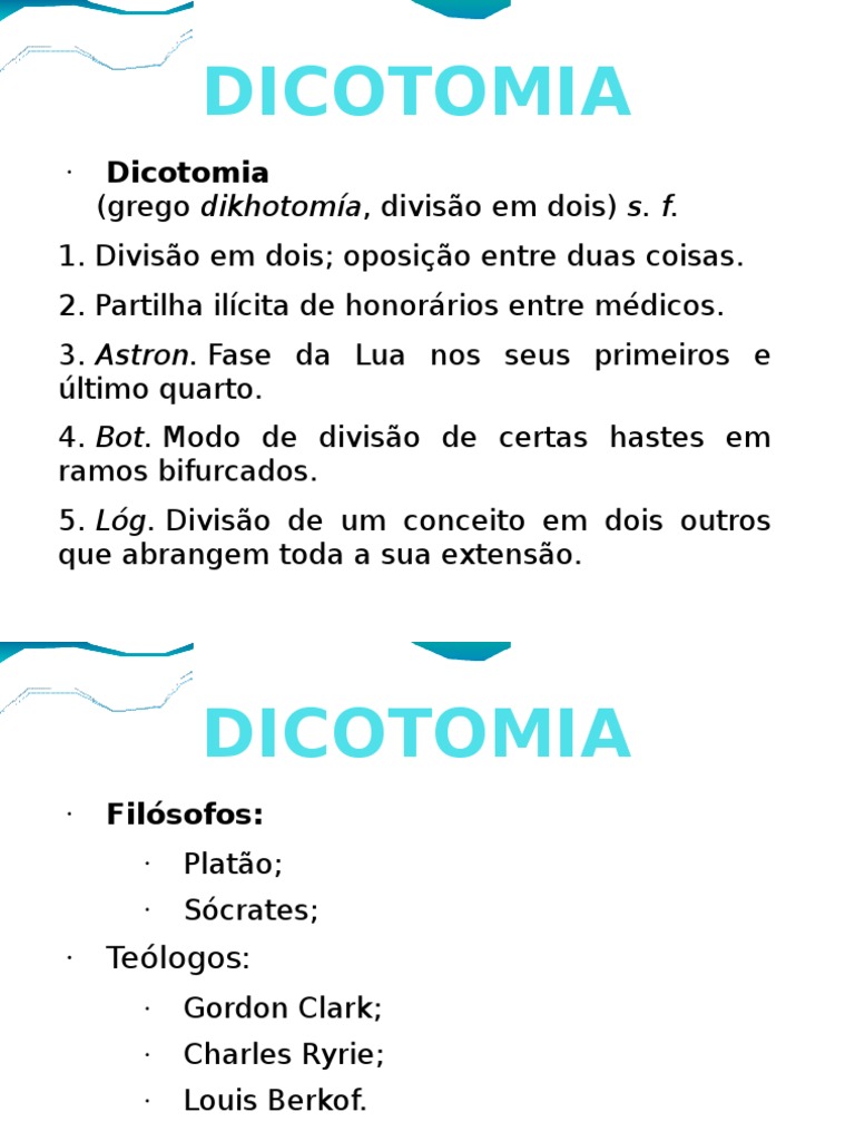 Dicotomia: Conceitos e Implicações | PDF | Alma | Espírito