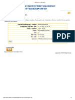 August Electricity Bill Receipt