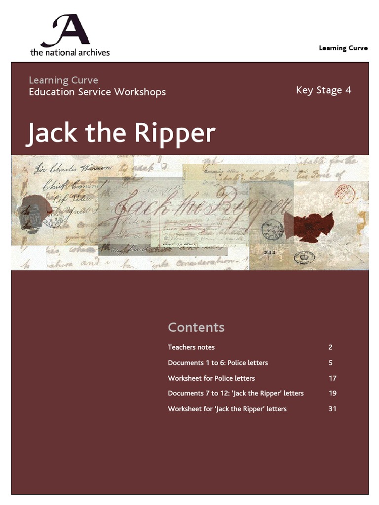 Jack The Ripper: Learning Curve | PDF